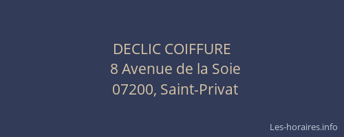 DECLIC COIFFURE