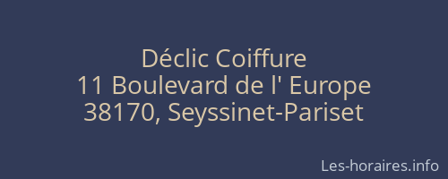 Déclic Coiffure