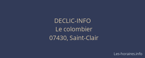 DECLIC-INFO