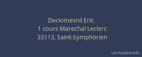 Declomesnil Eric