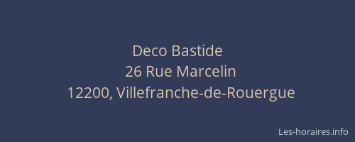 Deco Bastide