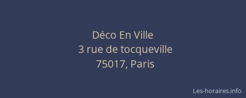 Déco En Ville