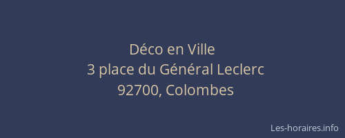 Déco en Ville