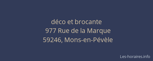 déco et brocante