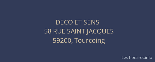 DECO ET SENS