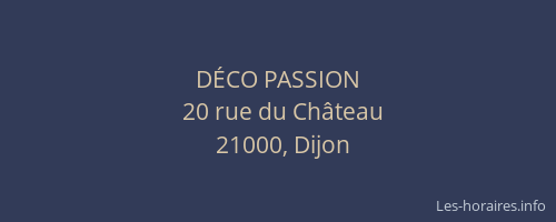 DÉCO PASSION