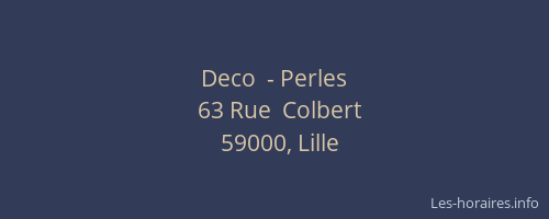 Deco  - Perles