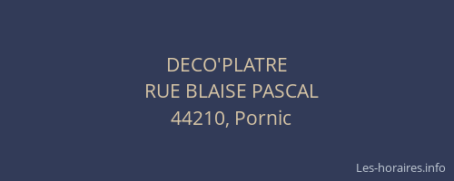 DECO'PLATRE