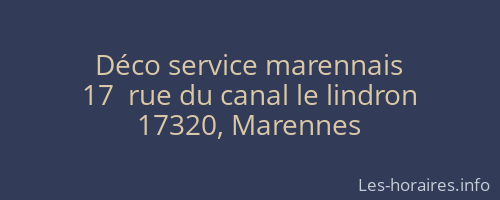 Déco service marennais