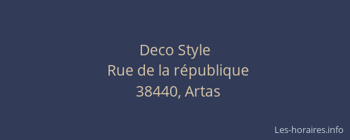 Deco Style