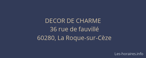 DECOR DE CHARME