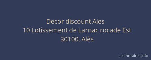 Decor discount Ales