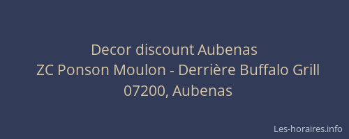 Decor discount Aubenas