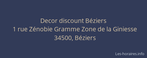 Decor discount Béziers