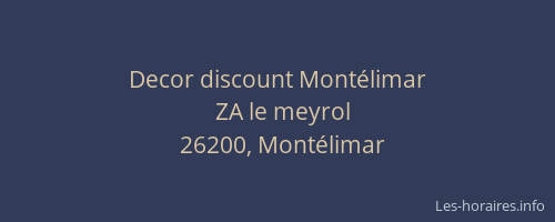 Decor discount Montélimar
