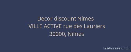Decor discount Nîmes