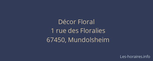 Décor Floral