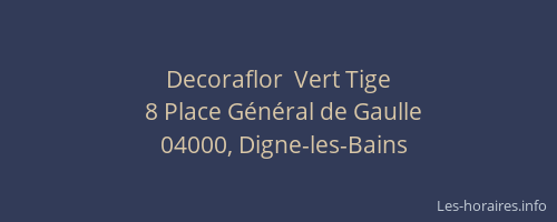 Decoraflor  Vert Tige