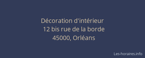 Décoration d'intérieur