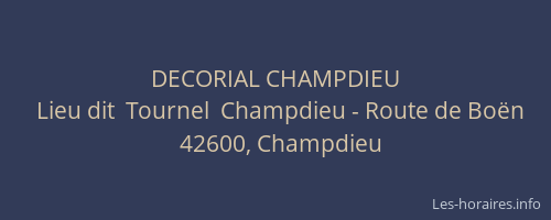 DECORIAL CHAMPDIEU