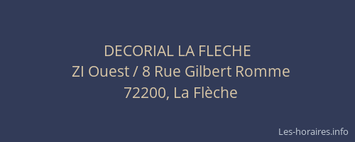 DECORIAL LA FLECHE