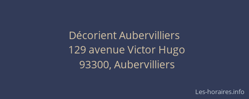 Décorient Aubervilliers