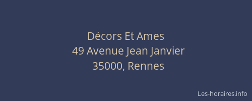 Décors Et Ames