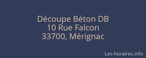 Découpe Béton DB