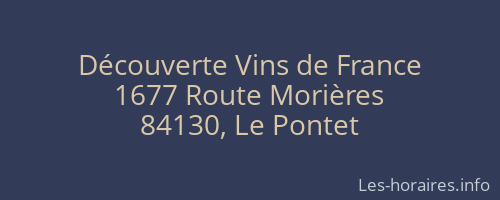 Découverte Vins de France