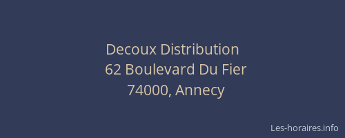 Decoux Distribution