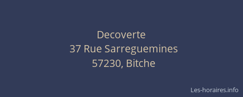 Decoverte