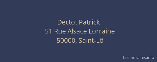 Dectot Patrick