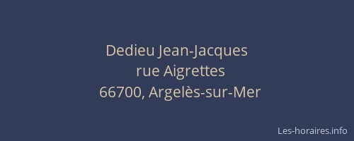 Dedieu Jean-Jacques
