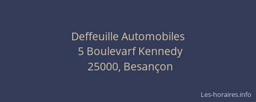 Deffeuille Automobiles
