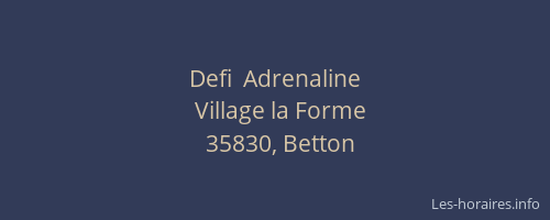 Defi  Adrenaline