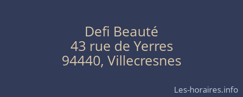 Defi Beauté