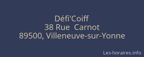 Défi'Coiff