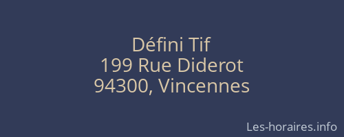Défini Tif