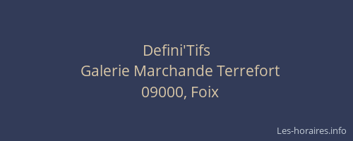 Defini'Tifs