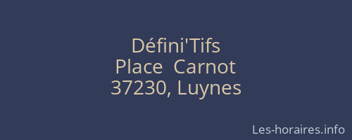 Défini'Tifs