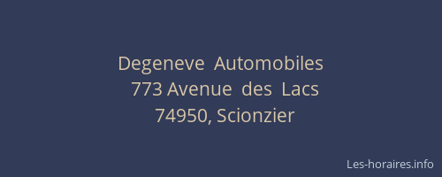 Degeneve  Automobiles