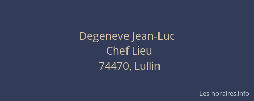 Degeneve Jean-Luc