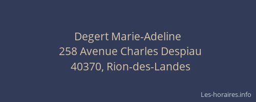 Degert Marie-Adeline