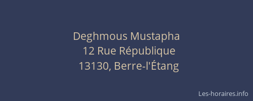 Deghmous Mustapha