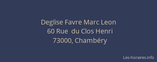Deglise Favre Marc Leon