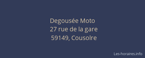 Degousée Moto