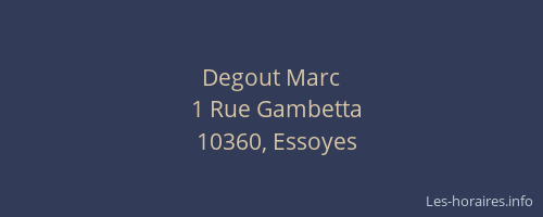 Degout Marc