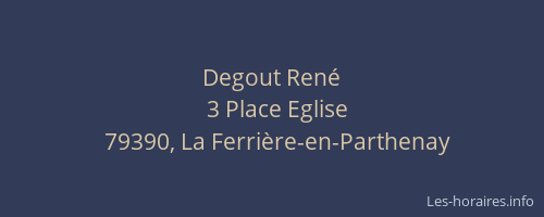 Degout Ren&eacute;