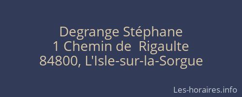 Degrange Stéphane
