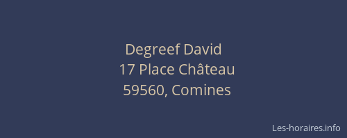Degreef David